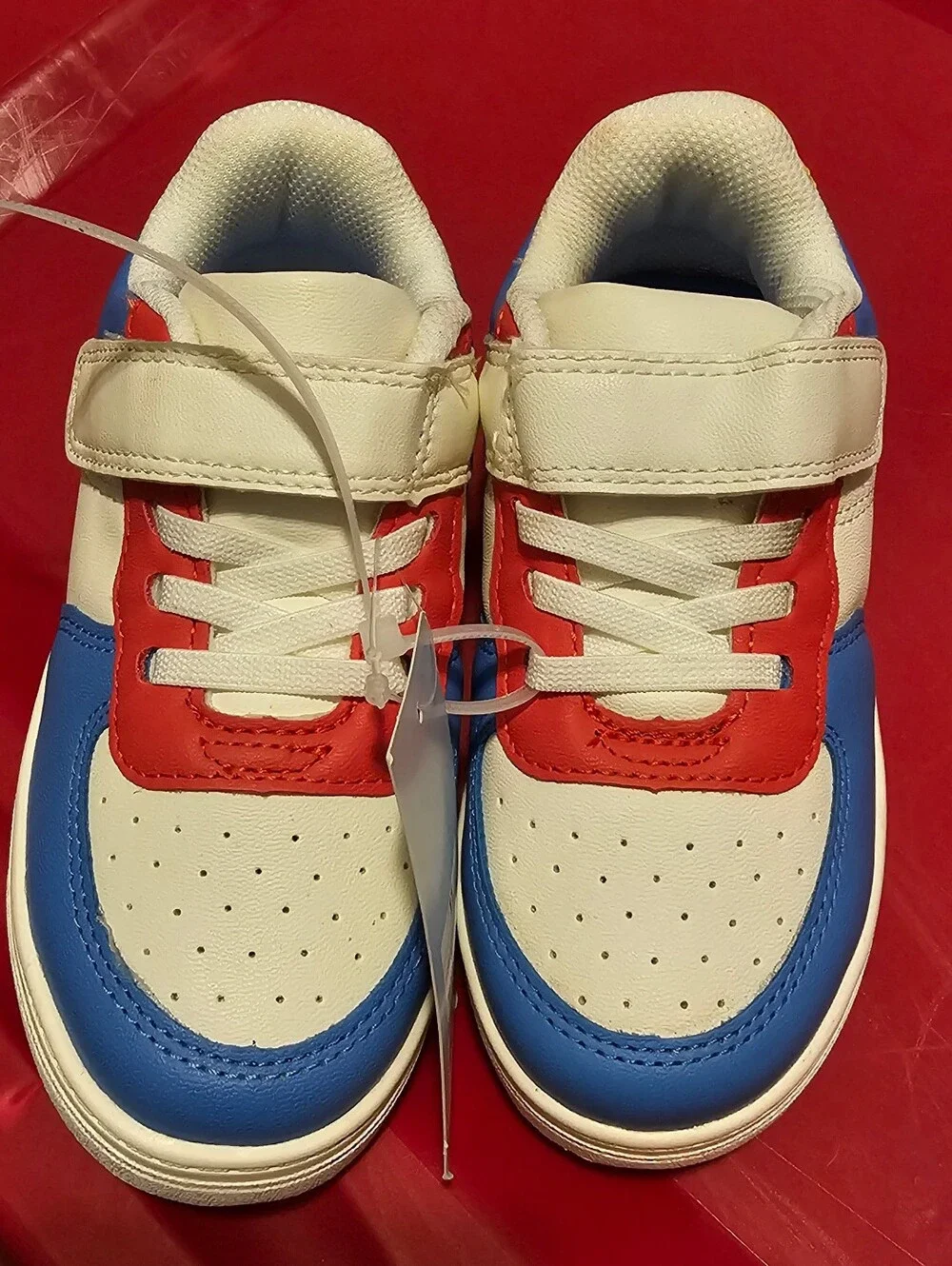 Cat & Jack Boys NWT Sneakers White, Blue, Red, Green & Yellowcat Sz 11